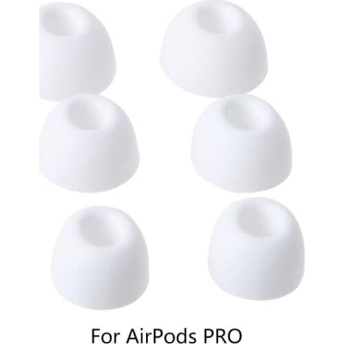 3Pair Ear Buds Tips Plugs Soft Silicone Earbud In Ear Cover for airpods Pro 24BB