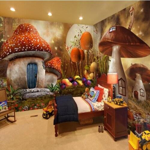 3D Photo Mural Carton Kids Bedroom Wall Paper Murals papel de pared Wallpaper for Living Room Wall papers