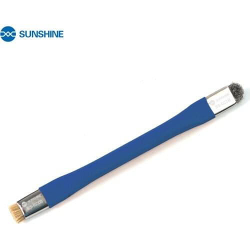SUNSHINE SS-022B Safe Brush Anti-Static Motherboard PCB Cleaning Brush for Mobile Phone Repair Tools Kit Double Head Convenience