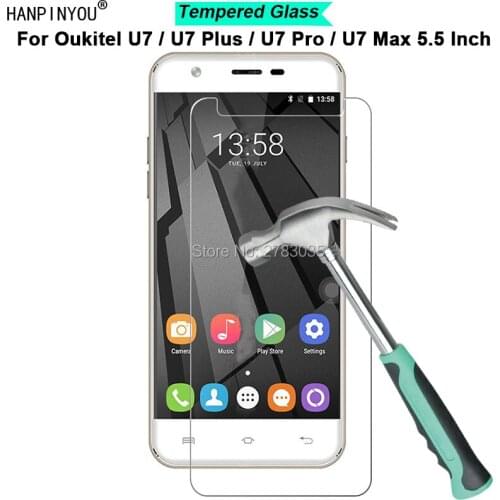 For Oukitel U7 / U7 Plus / U7 Pro / U7 Max 5.5" 9H Hardness 2.5D Toughened Tempered Glass Film Screen Protector Protect Guard