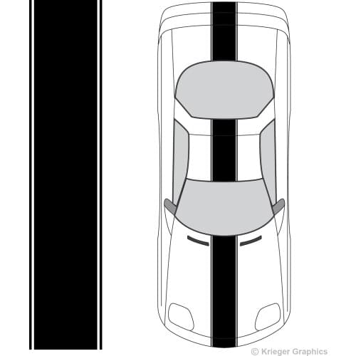 For Pontiac Firebird & Trans Am Center Racing Stripe Vinyl Decal Kit
