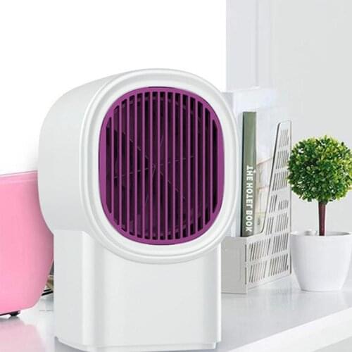 400W Homehold Rechargeable Mini 2 Files Adjustable Small Heater Home Office Leafless Heater Hot Fan Super Quiet And Warm Fan