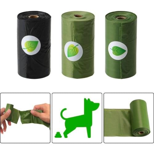 Eco-Friendly Pet Poop Bags Pet Waste Bags Outdoor Cleaning Poop Bags Supplies Biodegradable For Cat Pets Waste Collection Bag