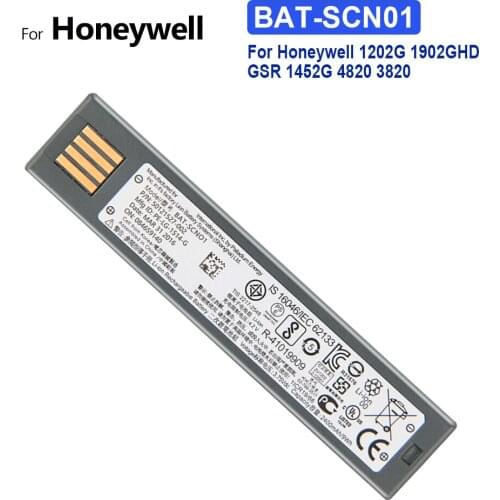 Mobile Phone Battery BAT-SCN01 2400mAh For Honeywell 1202G 1902GHD GSR 1452G 4820 3820 BAT-SCN01 General Scanners