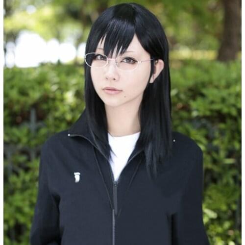 Haikyuu!! Volleyball Kiyoko Shimizu 45cm Long Black Heat Resistant Cosplay Costume Wig