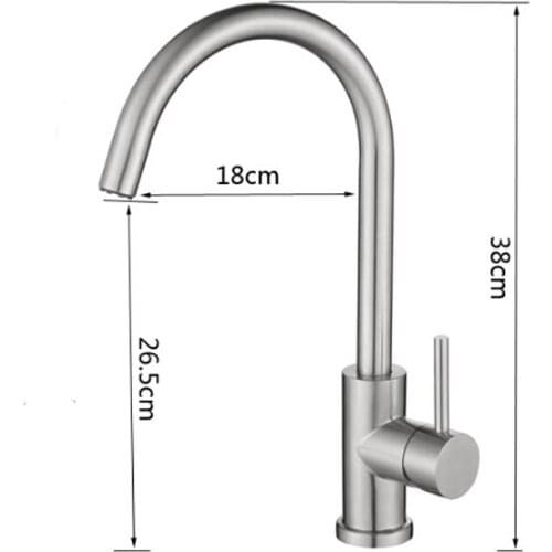 Kitchen High Quality 304 stainless steel basin vegetables rotating hot and cold taps (Lead-free) 1pcs/lot Best