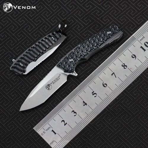 VENOM 2 mini small M390 steel titanium alloy zirconium knife tool outdoor tool foldin pocket knives hunting survival knife
