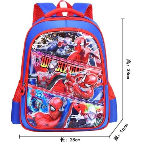 Fashion Spider-Man Cartoon School Bags Boys Girls Backpack Frozen Children Primary Students Schoolbag Kids Bag Mochila