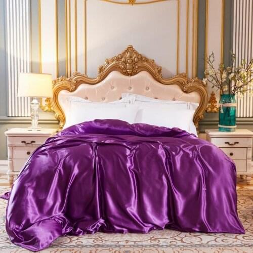 Skin-friendly Cozy Duvet Cover Luxury Queen King Size Quilt Cover Home Textile Smooth Comforter Bedclothes Cover