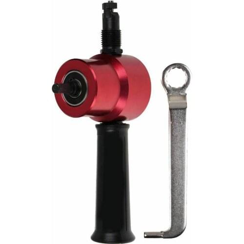 Metal Sheet Cutter Double Head Iron Saw Nibble Cutting Tool Electric Drill Attachment Metal Plate Shear Scissors Punch Hole