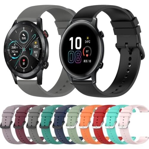 Silicone Sports Strap For Honor MagicWatch 2 42mm 46mm Wristband For Honor Watch ES Band Replacemen Bracelet Watchbands