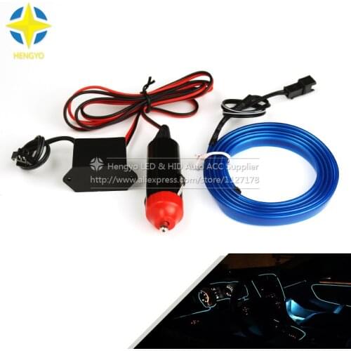 1m/3m/5M 3V Flexible Neon Light Glow EL Wire Rope tape Cable Strip LED Neon Lights Shoes Clothing Car waterproof led strip New