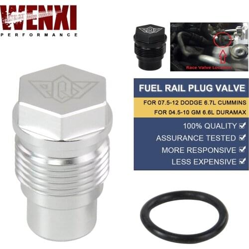 Rail Fuel Plug For 04-10 Chevy 6.6L Duramax 07-12 Dodge 6.7L Cummins Diesel WX-ODP01