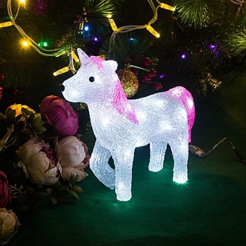 Toprex 3D Unicorn led lights decoration christmas tree lights led navidad wedding decoration gift