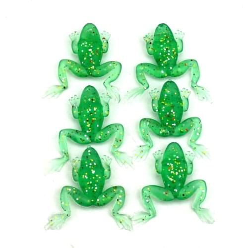 On Sale Frog Lure 10Pcs 5.5cm 5g Fishing Lure Swim Floating Insca Topwater Soft Plastic Artificial Bait Colorful Tackles Hook