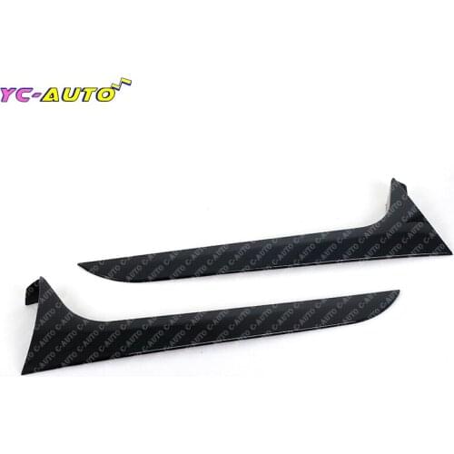 1 Pair Car Rear Window Side Spoiler Behind Strip Cover Trim For Audi A6 C7 Allroad TDI Quattro For Avant 2012 2013 2014-2018