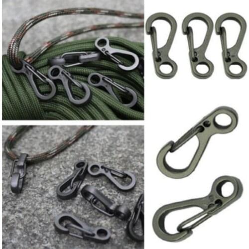 1pc Equipment Survival EDC Paracord Carabiner Snap SF Spring Clip Camping Hiking Hook Backpack Tactical Buckle Clip Outdoor Tool