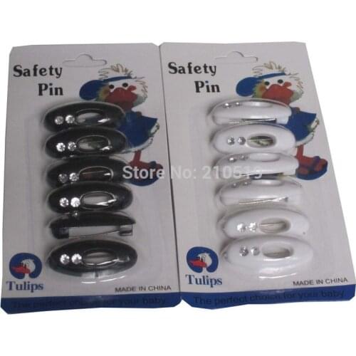 200packs/lot one pack 6pcs fashion colors mix plastic colorful safey scarf pins