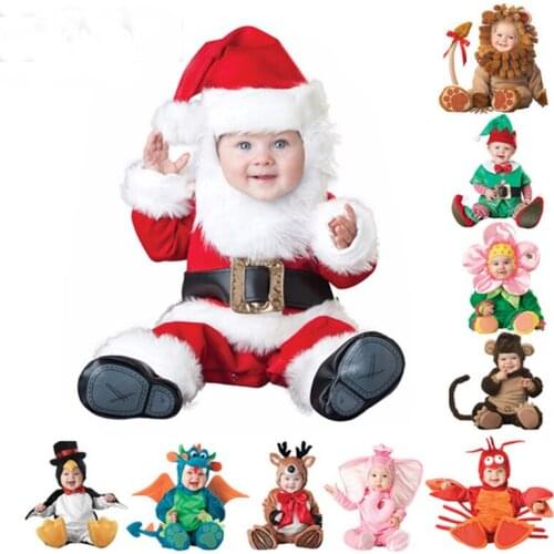 2021 Halloween Costume Baby Rompers Christmas Holiday Infant Baby Girls Lion Rompers Cosplay Newborn Toddlers Clothes 9-24M