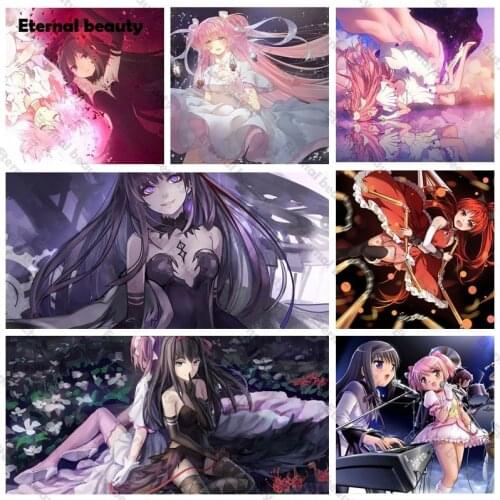 5D Wall Art Handmade Painting Diamond Cross Stitch Wall Pictures Cartoon Characters Full Drill Embroidery As Gift for Room Decor