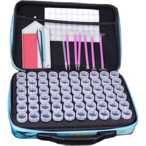 60 5d Diamond Embroidery Tools Handbag diamond mosaic Case box diamond painting accessoires Diamond Painting Storage Bag Box