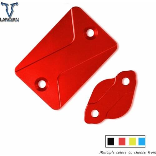 Motorcycle Accessories CNC Aliminum Front Rear Brake Fluid Reservoir Cap Cover Moto For Yamaha YZ 250 2003 2004 2005 2006 2007