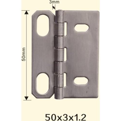 Freeshipping 50*3*1.2mm Iron Metal Hinge Sewing Machine Folding Table Furniture Flip Tray Hinges Big Door Hinges