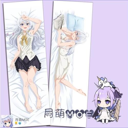 Wandering Witch: The Journey of Elaina Elaina Ashen Witch Sexy Dakimakura Hugging Body Pillow Case Pillow Cushion Cover MOE