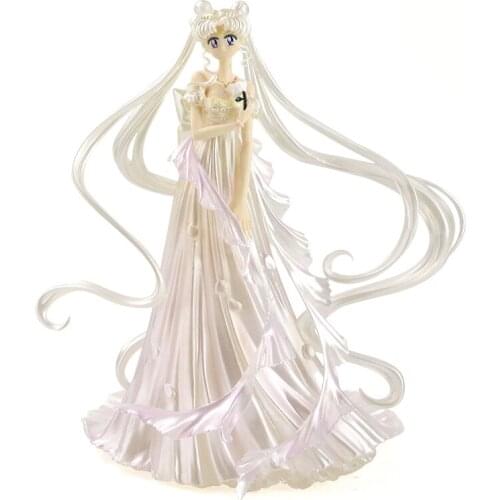 25cm Dress Queen Tsukino Action Figure PVC Wedding Dress Collection Model Toys Brinquedos for christmas gift