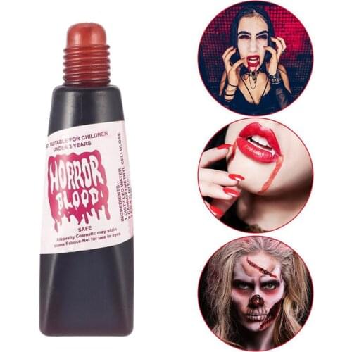 Halloween Fake Blood Professional Face Body Paint Wounds Scars Bruises Cosplay Party Vampire Decorations Supplies