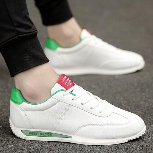 Hot Mens White Sneakers Fashion Leather Sneakers Men Casual Shoes Breathable Boys Sport Shoes Men Trainers zapatillas hombre