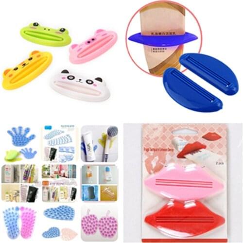 Bathing Cap Tube Squeezer Bathroom Toothpaste Bathroom Suction Cup Reversible Anti-slip Soap Sucker For Mat Holder Mount