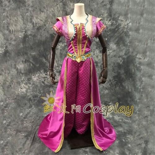 Top sell New Movie Jasmine Princess Top Quality Cosplay Costume For Adult Women Girls Halloween Carnival Costume Party