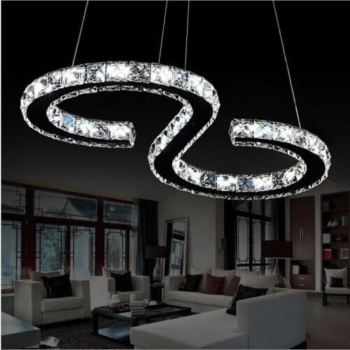 LED Crystal Chandelier Creative 8 / S Dining Room Bedroom Study Lamp Office Commercial Lighting 110-240V