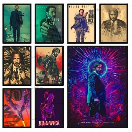 Movie Star Metal Tin Signs Retro Metal Plaque John Wick Abstract Art Poster Vintage Iron Painting Home Decor Bar Pub Cinema