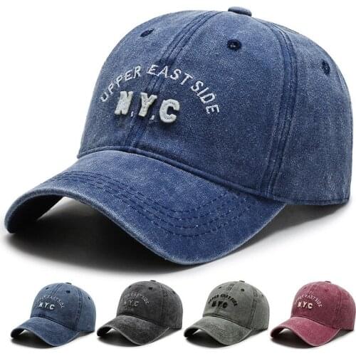 Fashion NYC Letters Baseball Cap Women Men Snapback Hats Bone Hip Hop Trucker Caps Cotton Embroidery Dad Hat