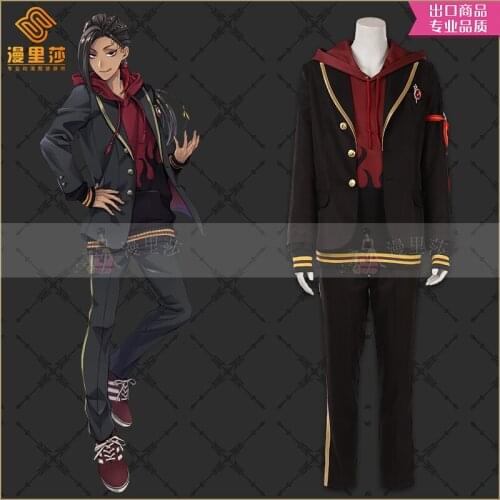 2020 New Anime Twisted-Wonderland SCARABIA Jamil School Uniforms Halloween New Outfit Cosplay Costume