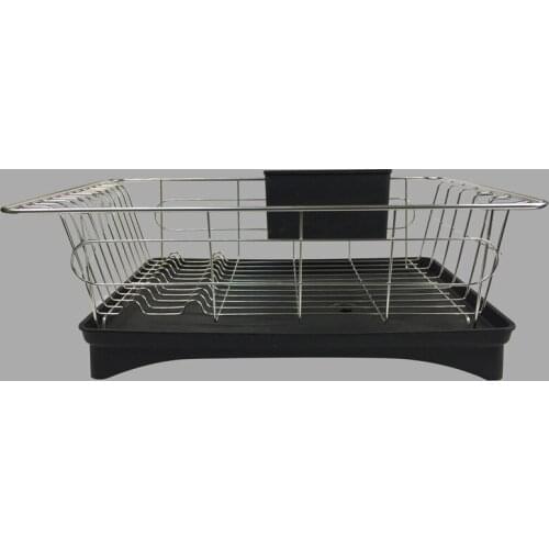 Stainless Steel Single Layer Dish Rack Kitchen Organizer Storage Drainer Drying Plate Shelf Sink Knife Fork Container Accessorie