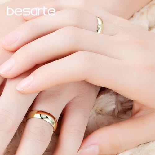 Couple Rings Gold Engagement Ring for Men Women Alliance Casamento Alianca Bague Femme Homme Aneis Alien Wedding Accessories