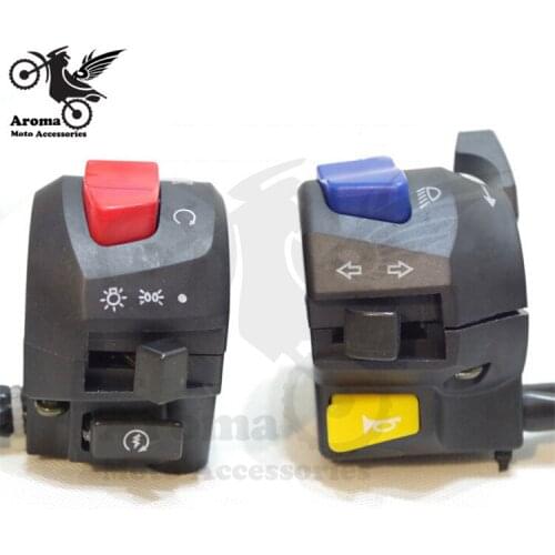 2017 new unviersal motorbike handlebar switch turn signal light Button universal Plastic motocross ATV motorcycle Switches moto