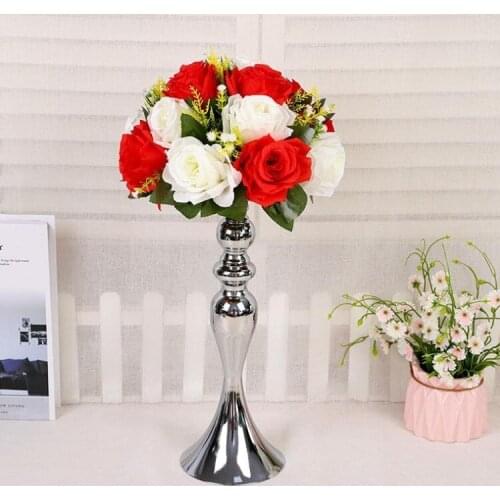 New Wedding Candle Holder silver gold candlestick home decoration road lead table vase flower arrangement wedding props