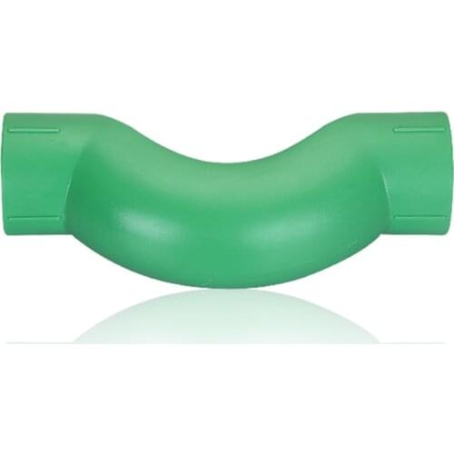 PPR Water Pipe Fittings Bridge Bend Home Improvement Green Drinking Water Curved Bridge Pipe 6 Points 25 Gray Elbow