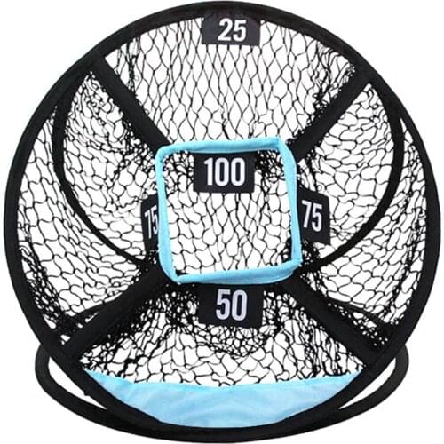 Portable Golf Indoor Outdoor Chipping Pitching Cages Mats Folding Practice Target Nets Golf Training Aids Net For Golf Beginners