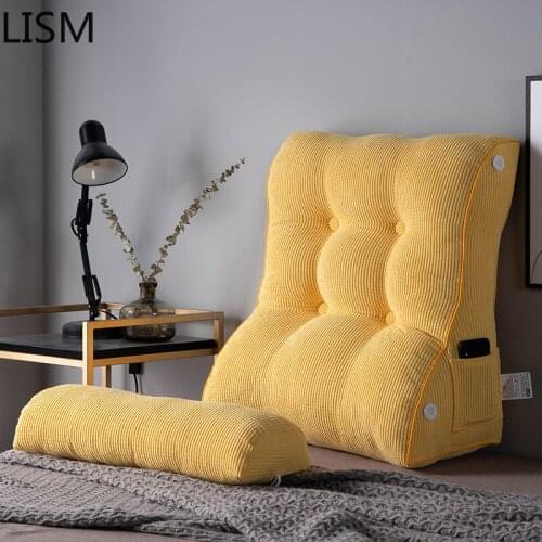 Bedside Cushion Headboard Triangle Bag Pillow Large Chair Cushions Backrest Pillow for Bed Cojin Cojines Decorativos Para Sofa