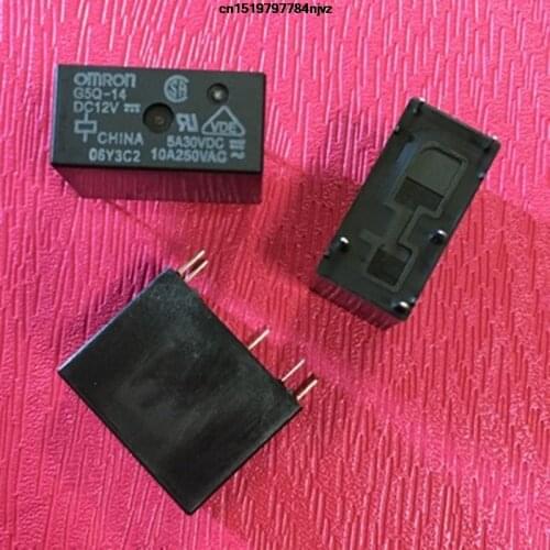 Relay G5Q-14-12V G5Q-14-12VDC 10A250VAC G5Q-14-5VDC 5V G5Q-14-24VDC 24v 5Pin 5PCS