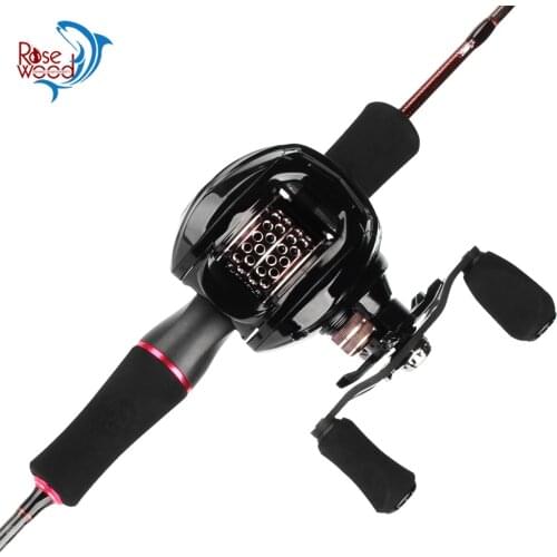 RoseWood Hot Winter Fishing Trout Casting Rod & Reel Combo (2 Piece) 6' Length Fast Action Portable Carbon Fishing Pole Kits
