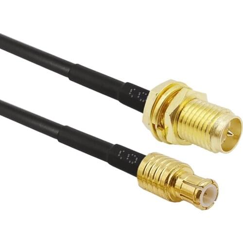 RP SMA Female Male Pin to MCX Male Plug RF RG174 Coaxial Coax Cable SMA to MCX Plug Straight connector RG174 Cable 10-50CM