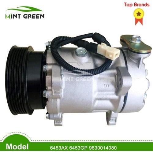 SD7V16 car air compressor for Citroen C5 C8 Peugeot 406 607 605 Renault Espace 9630014080 TSP0155248 92020139 1209 6453GP 6453AX
