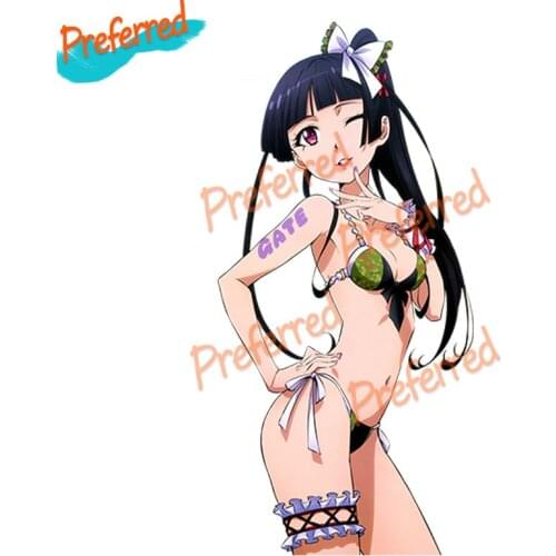 Sexy Naked Version Girl Colorful Car Sticker Gate Jieitai Kanochi Nite Kaku Tatakeri - Rory Mercury Die-Cut Waterproof PVC