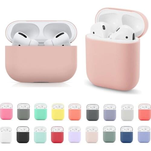 Silicone Cover For Airpods 2/1 Earphone Coque Soft Protector Fundas Airpods Pro Case Air Pods Covers Earpods Apple Airpod Case